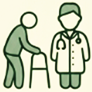 Elderly chronic conditions icon