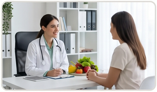 Doctor consulting patient